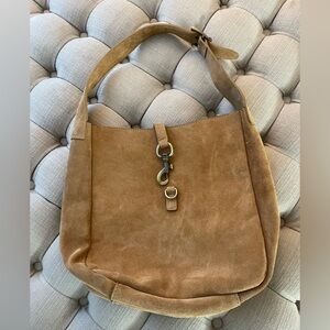 Suede Hobo Bag Made in Italy